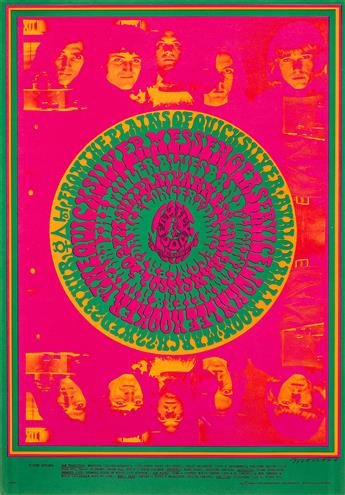 VICTOR MOSCOSO (1936- ) & WILLIAM HENRY (DATES UNKNOWN). [PSYCHEDELIC ROCK CONCERTS]. Group of 3 posters. 1966-1968. Sizes vary, each a